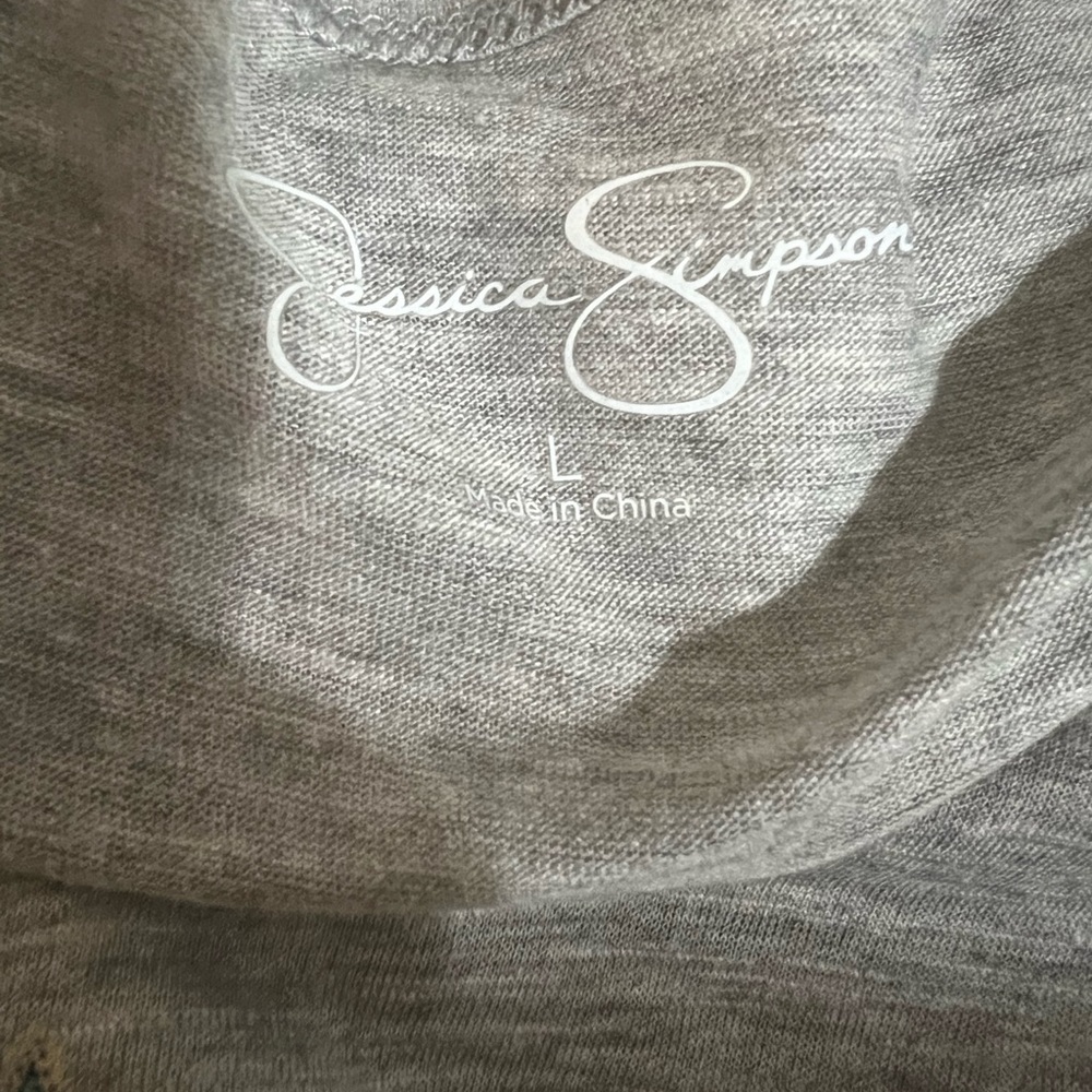 Jessica Simpson Mandala Graphic Tank Top Gray Sz L - Picture 4 of 6